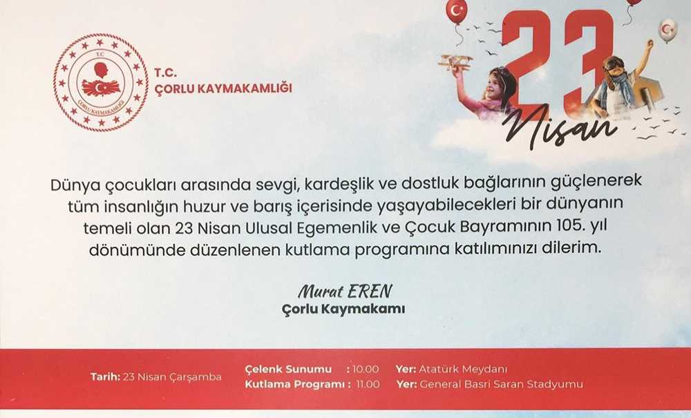 23 Nisan Coşkusu Statta Kutlanacak