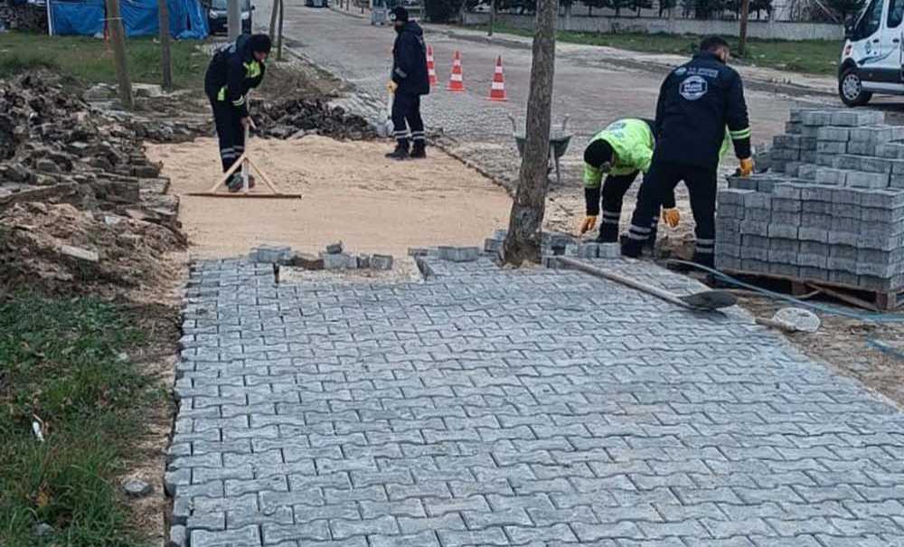 3 Mahallede Kilit Taşı Döşemesi Yapıldı