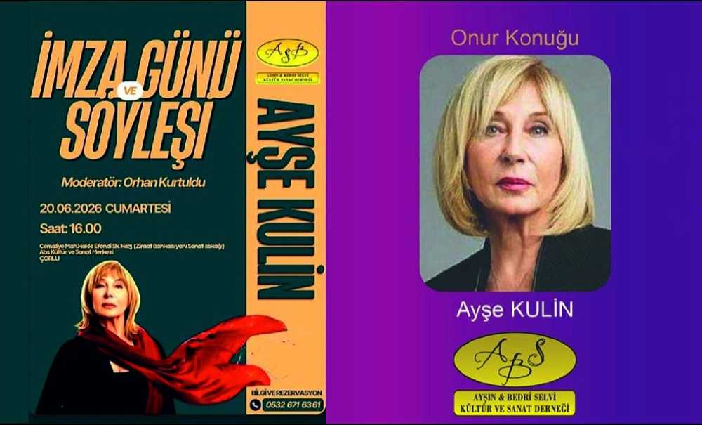 Ayşe Kulin Çorlu'ya Geliyor