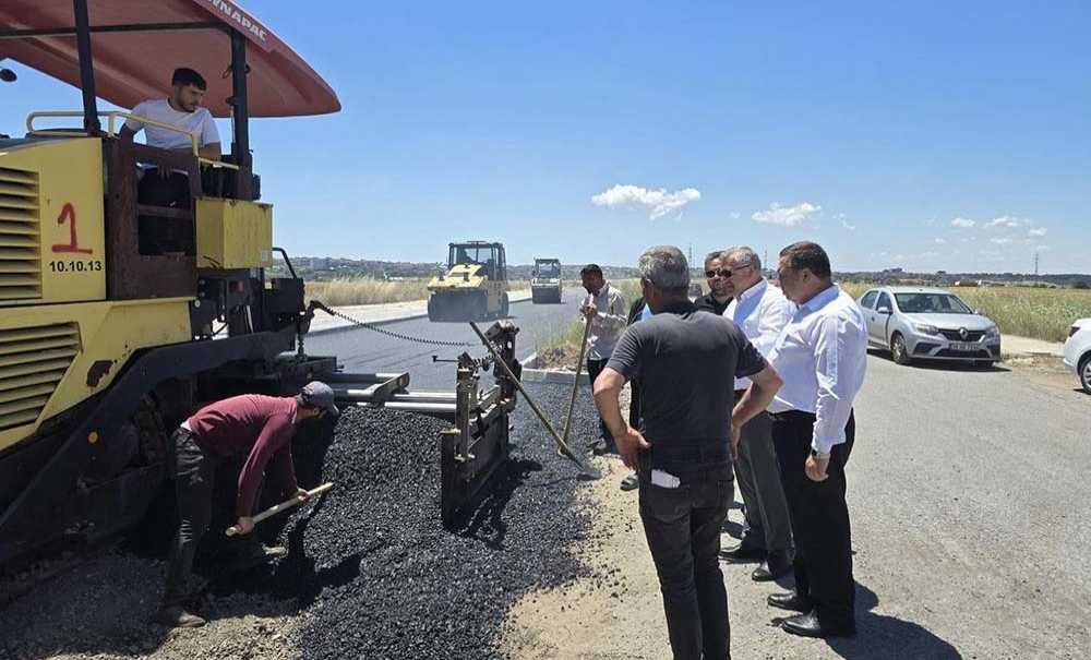 Başkan Şahpaz, Asfalt Çalışmalarını İnceledi