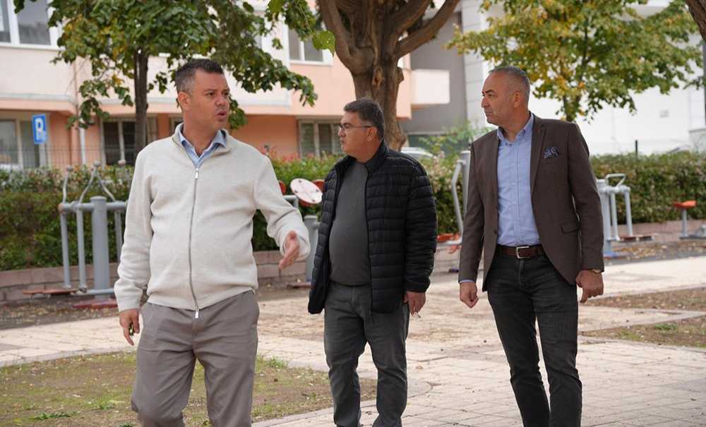 Başkan Sarıkurt Sedat Uysalcan Parkı'nda İncelemede Bulundu