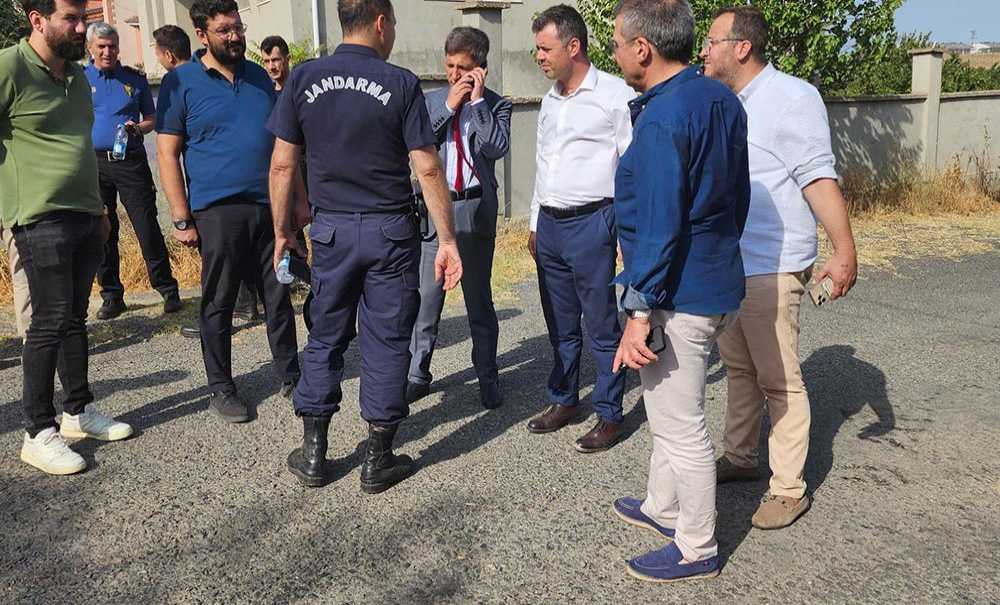 Başkan Sarıkurt, Yangını Yerinde İnceledi