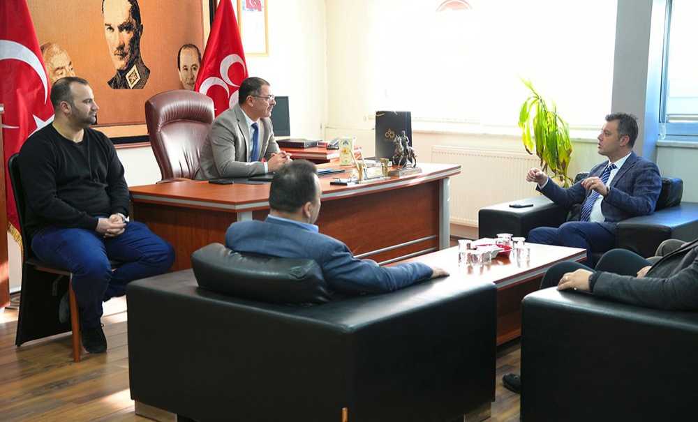 Başkan Sarıkurt'tan Cumhur İttifakına Çed Ziyareti