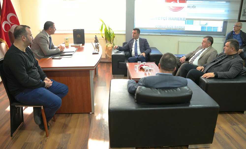 Başkan Sarıkurt'tan Cumhur İttifakına Çed Ziyareti