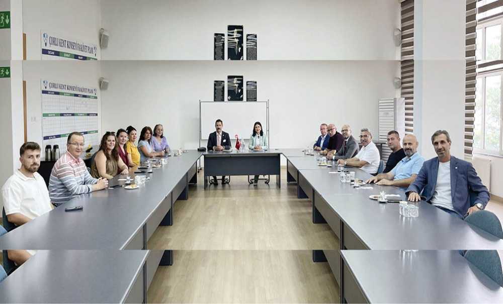 Başsavcı Bilgehan Yücel'den Çorlu Kent Konseyi'ne Veda Ziyareti