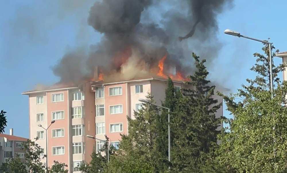 Belediye Konutlarında Korkutan Yangın