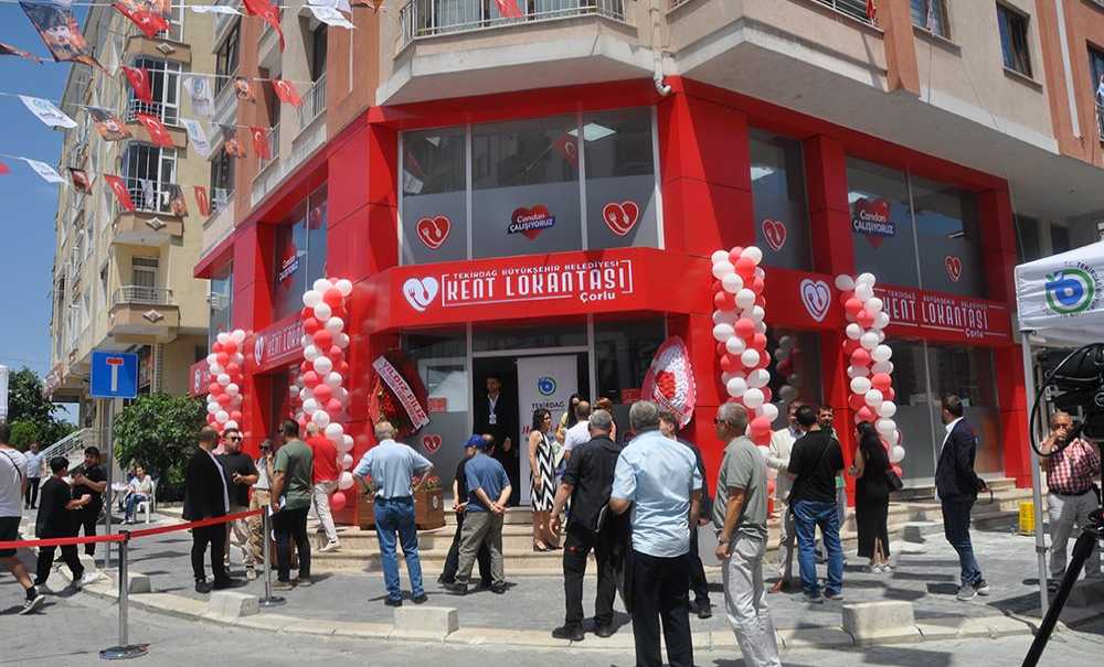 Büyükşehir Çorlu'ya Kent Lokantası Açtı