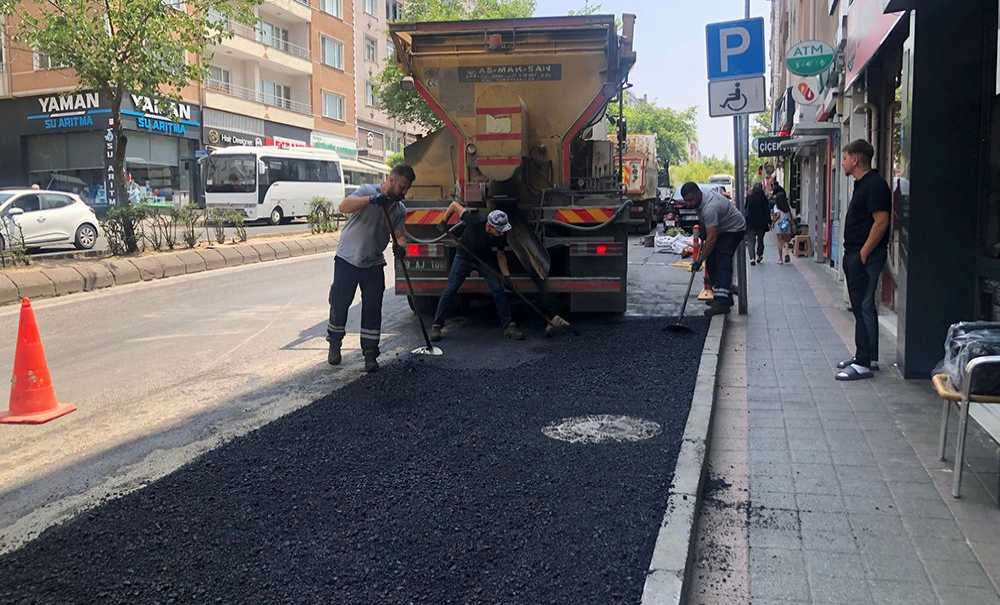 Büyükşehir Kazılan Yerin Asfaltını Attı