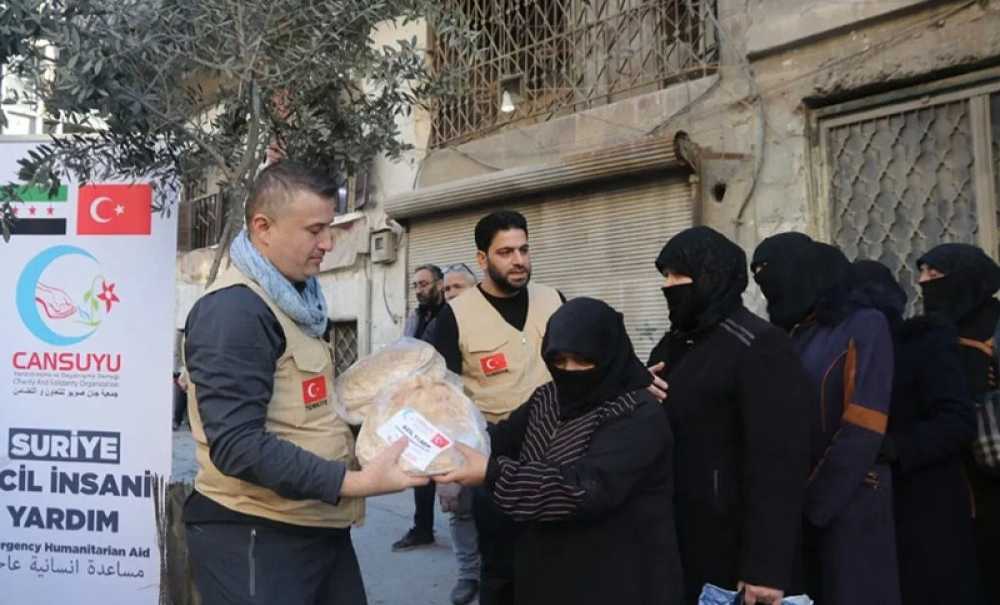 Cansuyu Derneği'nden Halep'e Yardım Eli