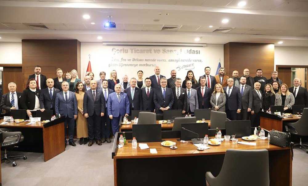 Chp Ekonomi Masası Çorlu'da Temaslarda Bulundu