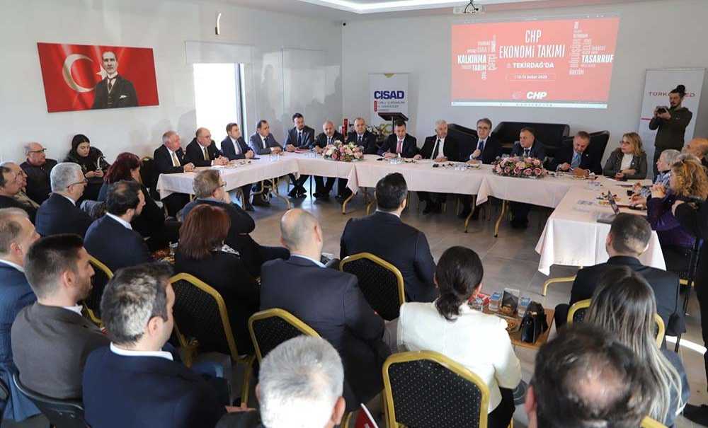 Chp Ekonomi Masası Çorlu'da Temaslarda Bulundu