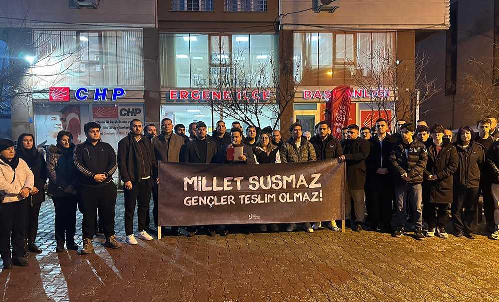 Chp Gençli̇k Kollari Ergene'de Açiklama Yapti