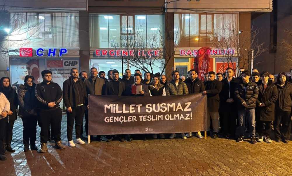 Chp Gençli̇k Kollari Ergene'de Açiklama Yapti