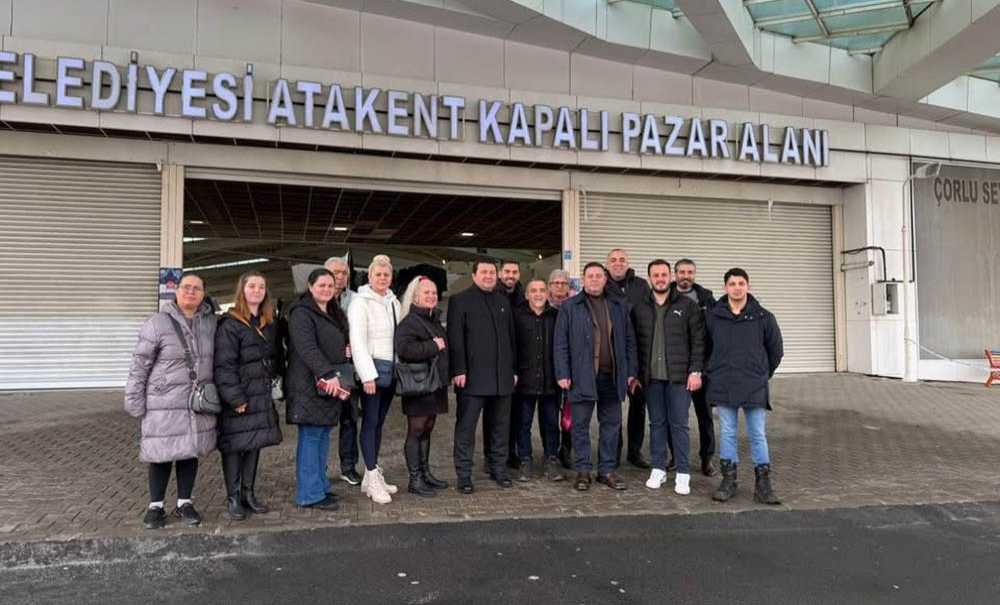 Chp Pazarcı Esnafını Ziyaret Etti