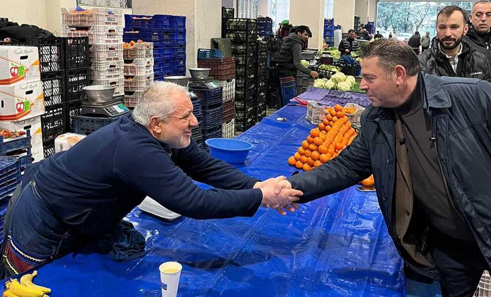 Chp Pazarcı Esnafını Ziyaret Etti