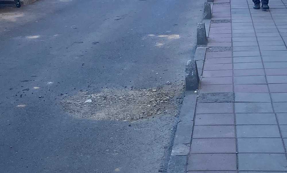 Çöken Yol Böyle Dolduruldu
