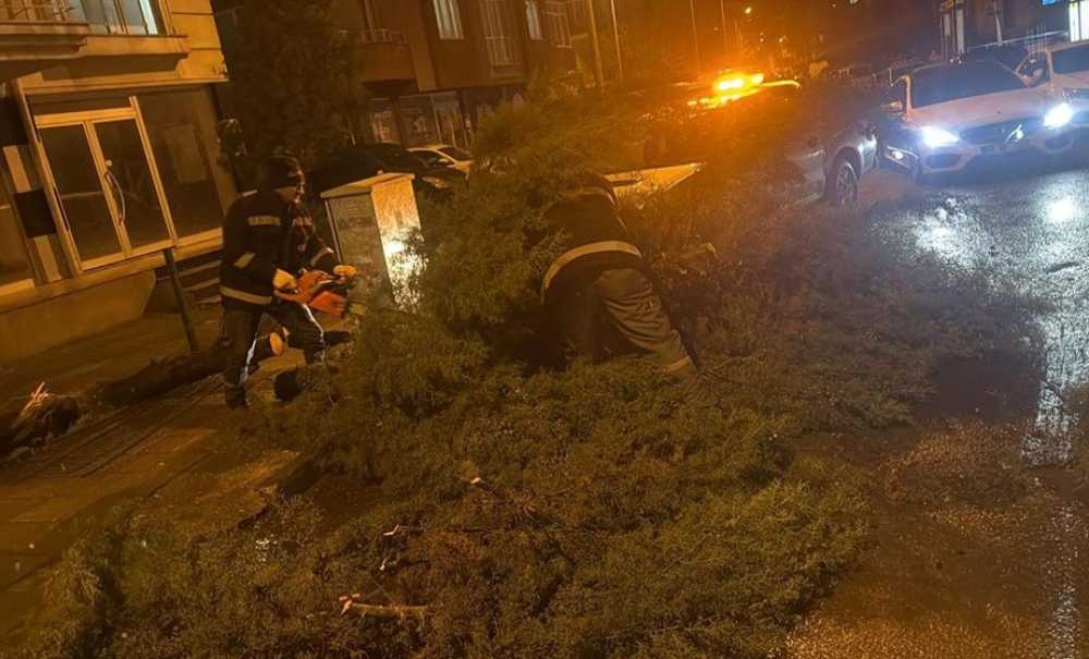 Çorlu Belediyesi Fırtınaya Karşı Teyakkuzdaydı