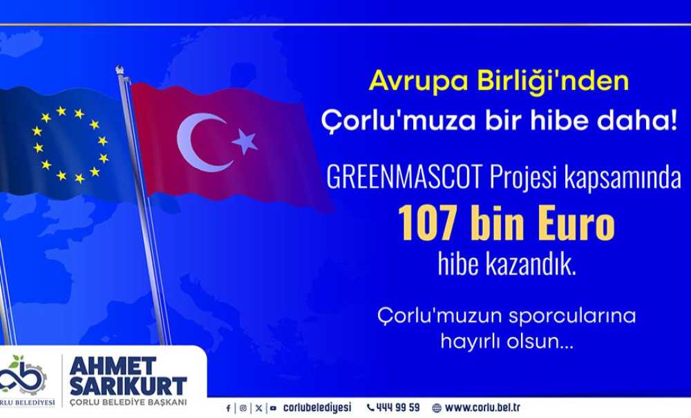 Çorlu Belediyesi, Greenmascot Projesi Ile Bir Hibe Daha Kazandı