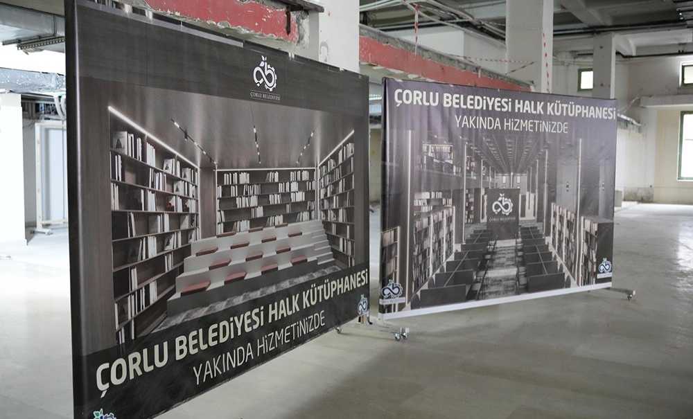 Çorlu Belediyesi Kütüphane Yapıyor