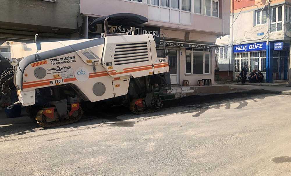 Çorlu Belediyesi Yama Yaptı