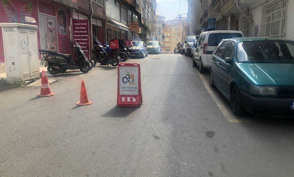 Çorlu Belediyesi Yama Yaptı