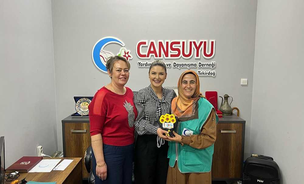 Çorlu Kent Konseyi'nden Cansuyu Derneği'ne Ziyaret