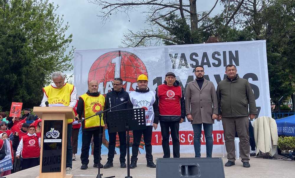 Çorlu'da 1 Mayıs Coşkuyla Kutlandı