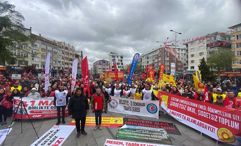 Çorlu'da 1 Mayıs Coşkuyla Kutlandı