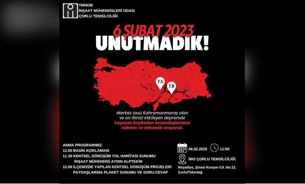 Çorlu'da 25 Bin Binanın 4 Bin 500'Ü Yüksek Riskli!