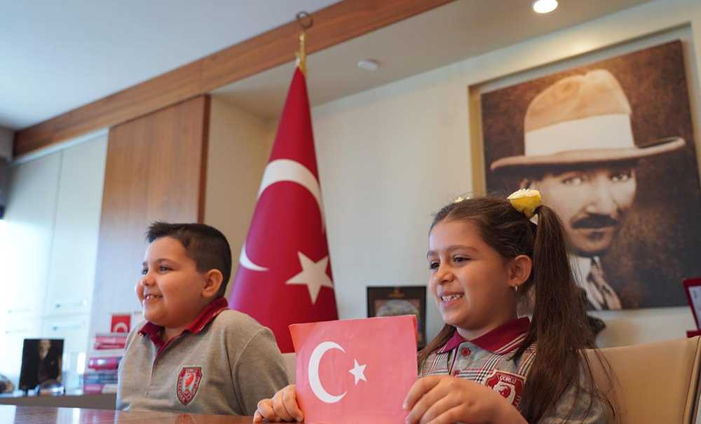 Çorlu'da Başkanlık Makamı İrem Ve Kerem'e Emanet