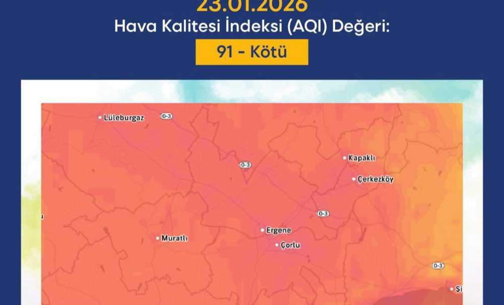 Çorlu'da Hava Kalitesi Yine Kötü