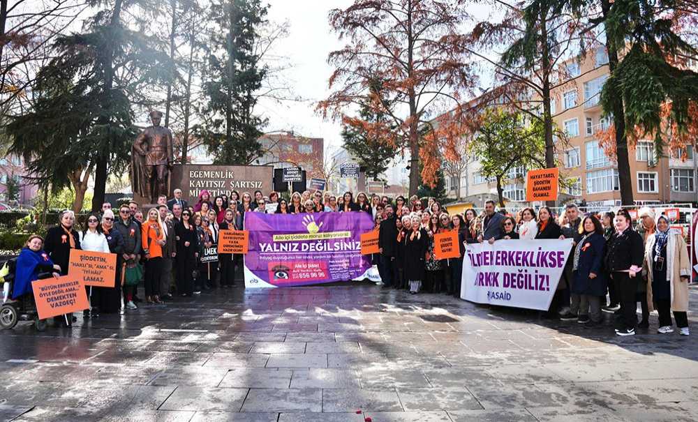Çorlu'da Kadına Şiddete ‘Dur' Denildi
