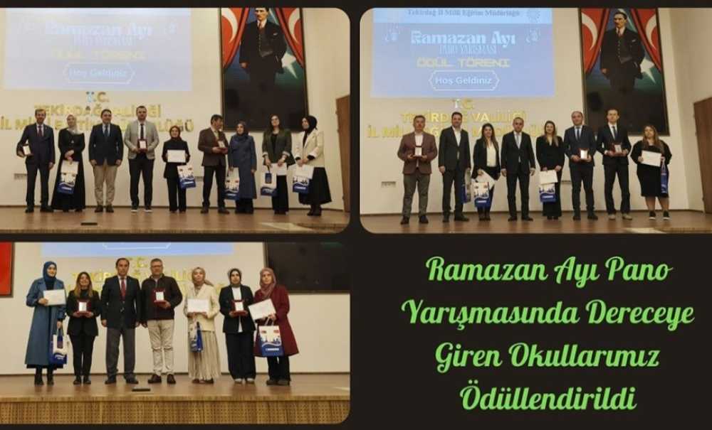 Çorlu'daki Okullar Ödüllendirildi