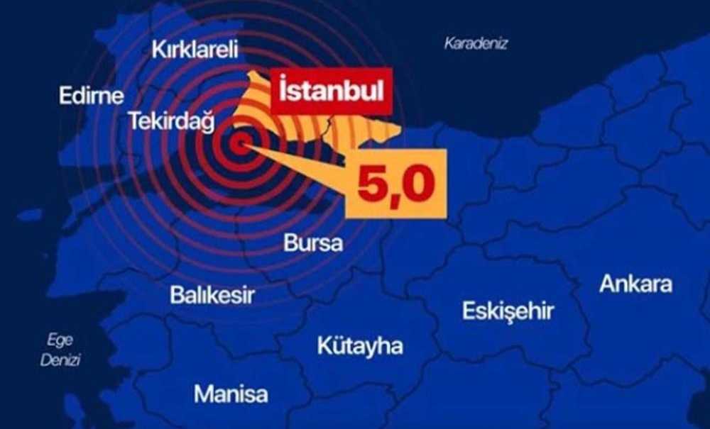Deprem Çorlu Ve Çevresinde Hissedildi