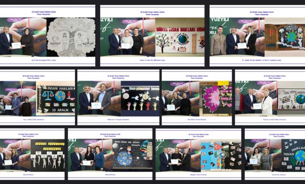 Dereceye Girenlere Ödülleri Verildi