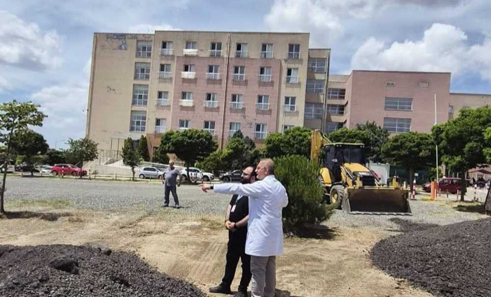 Devlet Hastanesinin Otoparkı Genişletiliyor