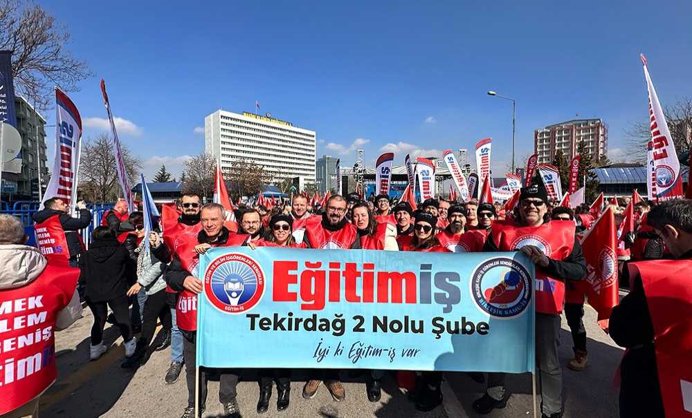 Eğitim İş Ankara'da Miting Düzenledi