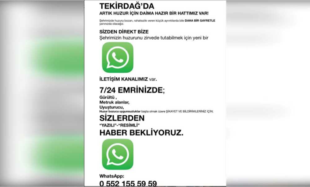 Emniyet Whatsapp İhbar Hattı Oluşturdu