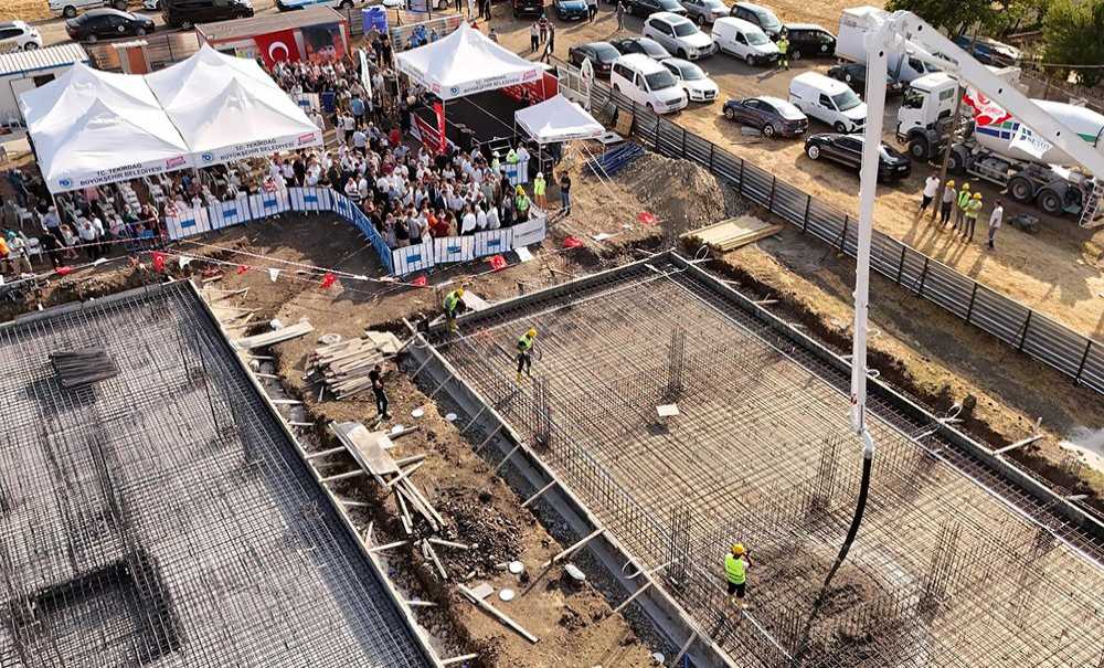 Ergene İtfai̇ye İstasyonu'nun Temeli̇ Atildi