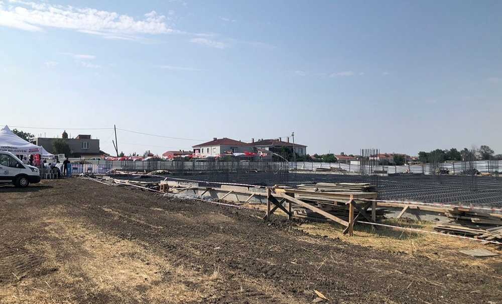 Ergene İtfai̇ye İstasyonu'nun Temeli̇ Atildi