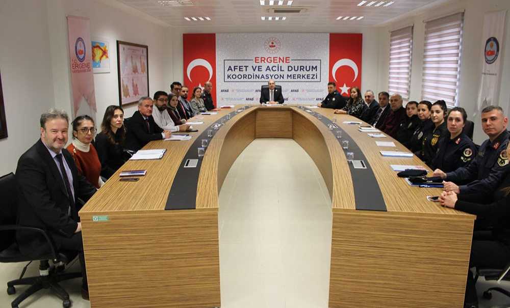 Ergene'de Güvenlik Toplantısı Gerçekleştirildi
