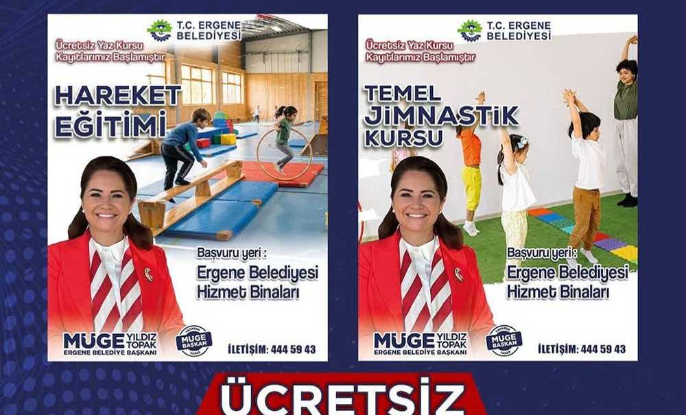 Ergene'de Yaz Kursları Başlıyor