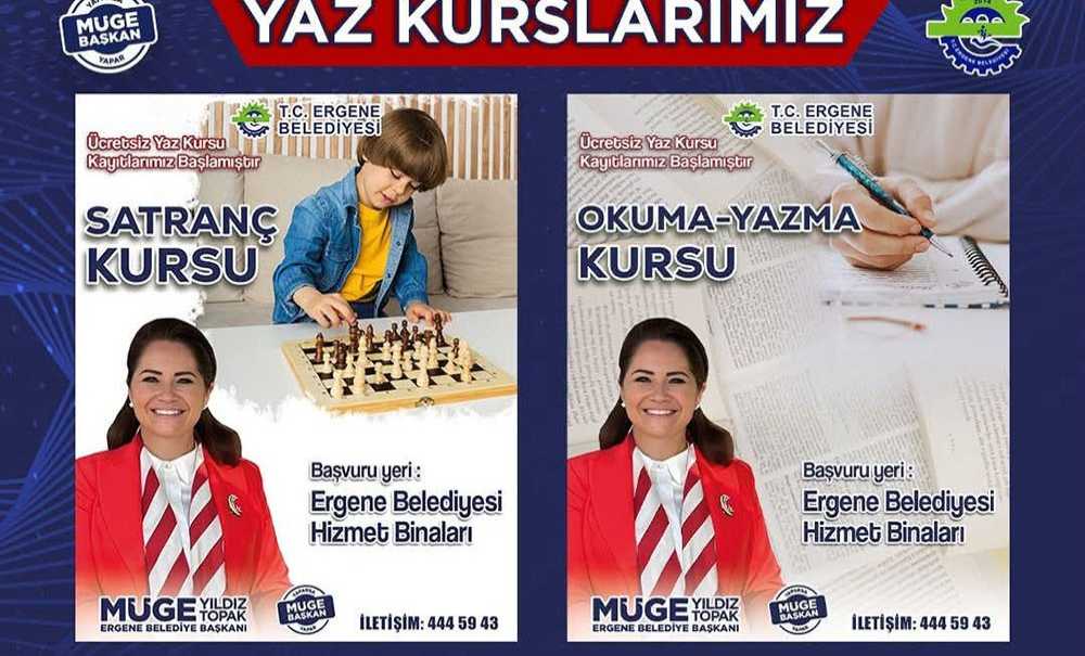 Ergene'de Yaz Kursları Başlıyor