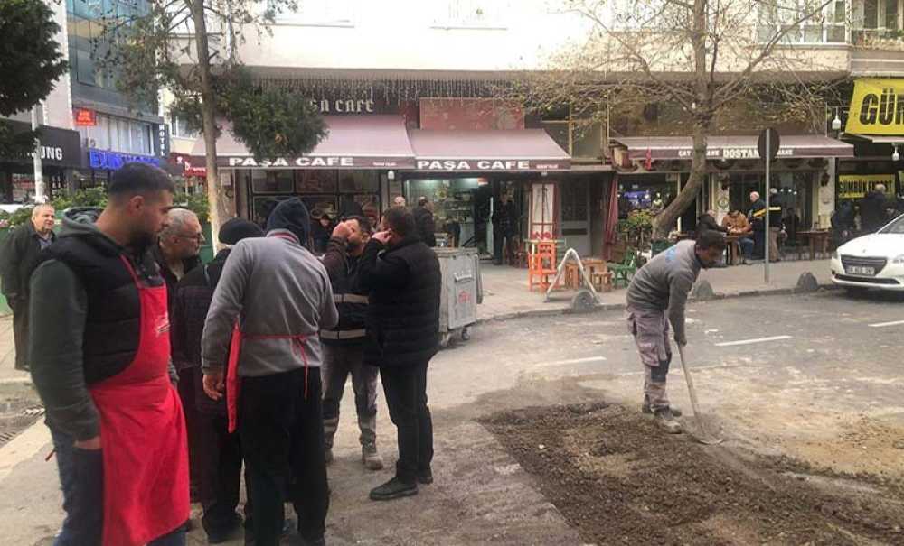 Esnaf, Teski̇ Çalışanlarına Tepki Gösterdi