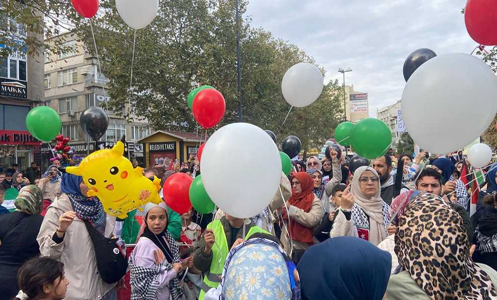 Gazze İçin Binlerce Kişi Yürüdü