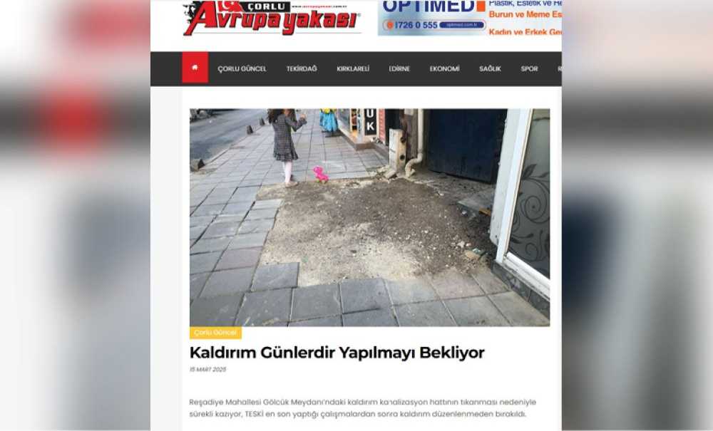Haberimizin Ardından Kaldırım Yapıldı
