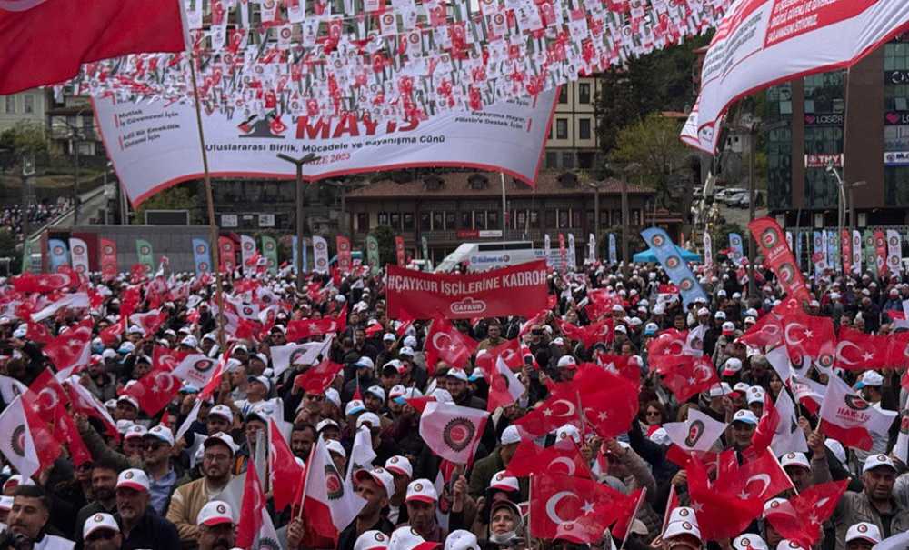 Hak-İş İşçi̇ni̇n Talepleri̇ni̇ Meydanlardan Haykırdı