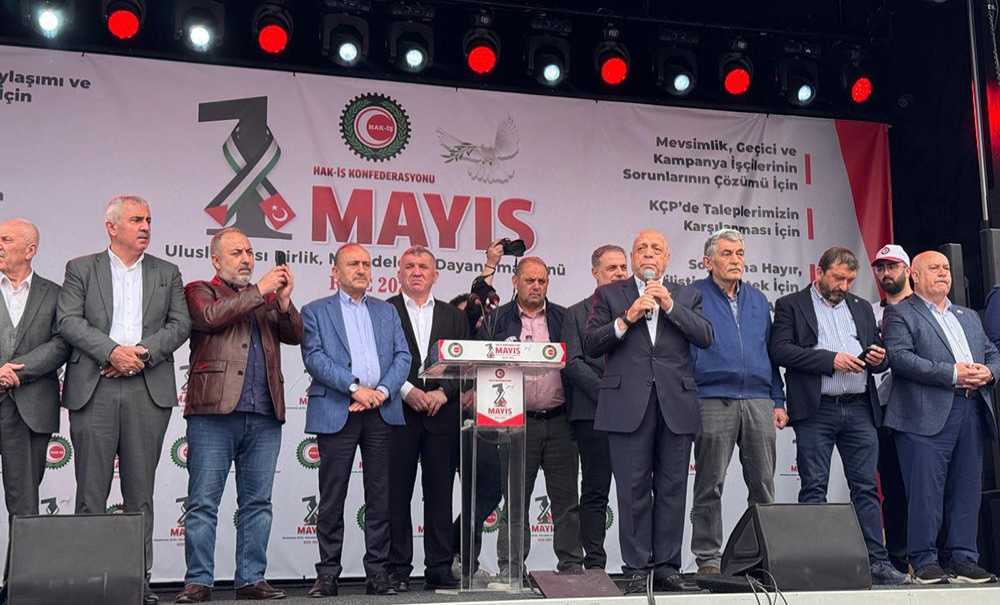 Hak-İş İşçi̇ni̇n Talepleri̇ni̇ Meydanlardan Haykırdı