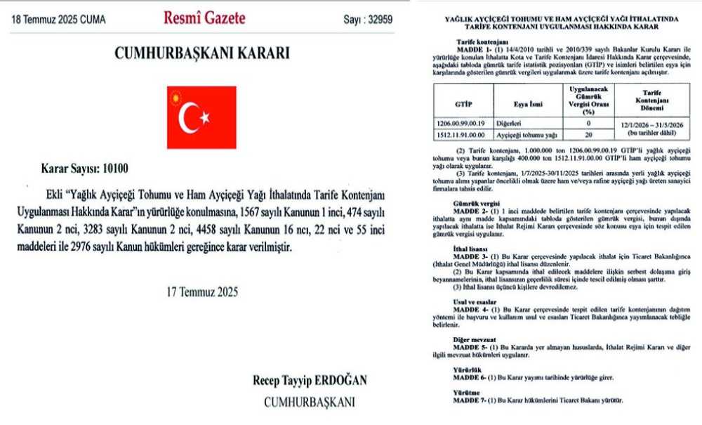 Hasat Öncesi̇ Ayçi̇çeği̇ Üreti̇ci̇si̇ni̇ Koruyacak Adım