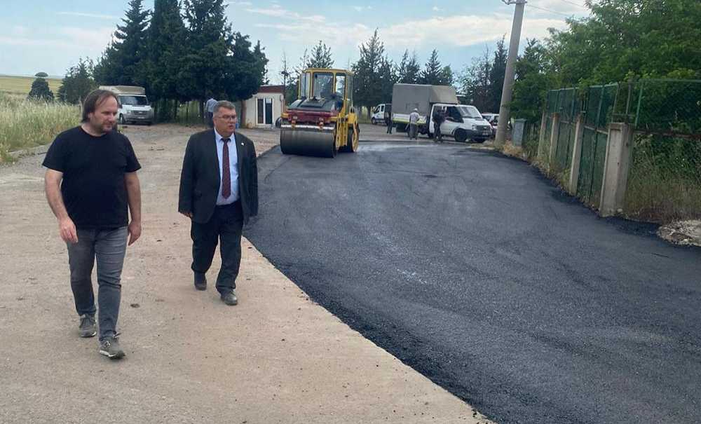 Hastane Önündeki Yol Yapılıyor